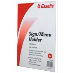 ESSELTE SIGN/MENU HOLD WALL/MNT PORT A4