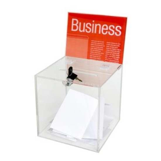 ESSELTE BALLOT BOX LARGE CLEAR