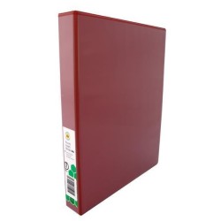MARBIG RINGBINDER CLEARVIEW A4 25MM 2D PP RED