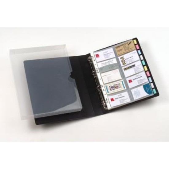 MARBIG BUSINESS CARD BOOK & CASE 500CARDS
