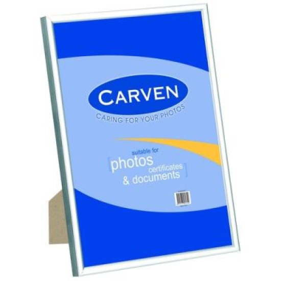CARVEN DOCUMENT FRAME SILVER A4