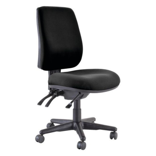 Buro Roma Chair High Back 3 Lever BLACK