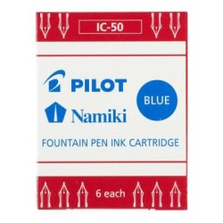 Pilot Ink Cartrdige fountain pen blue pack of 6