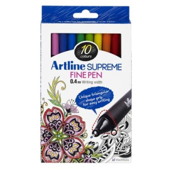 ARTLINE SUPREME FINELINER 0.4 10PK BOX