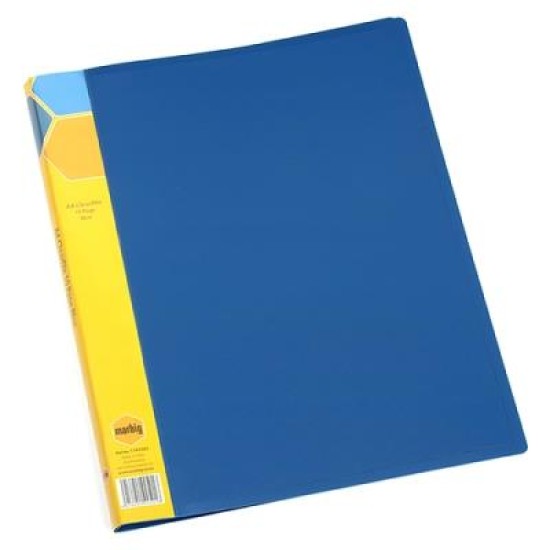DISPLAY BOOK A4 10 PG INSERT SPINE BLUE