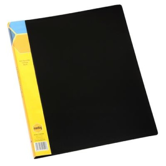DISPLAY BOOK A4 10 PG INSERT SPINE BLACK