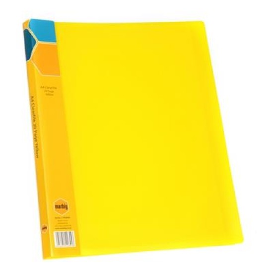 DISPLAY BOOK A4 20 PG INSERT SPINE YELLO