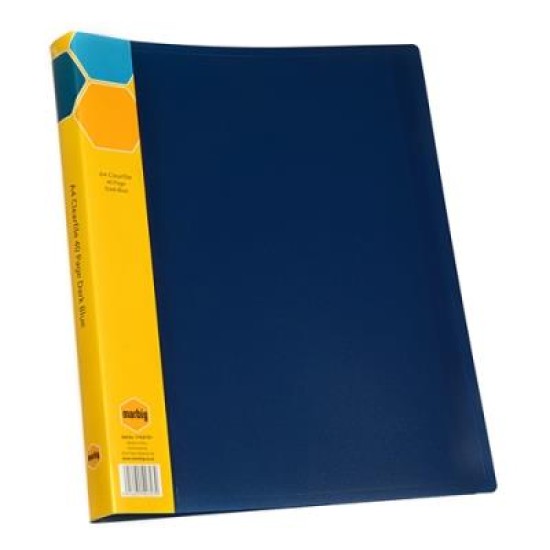 DISPLAY BOOK A4 40 PG INSERT SPINE DBLUE