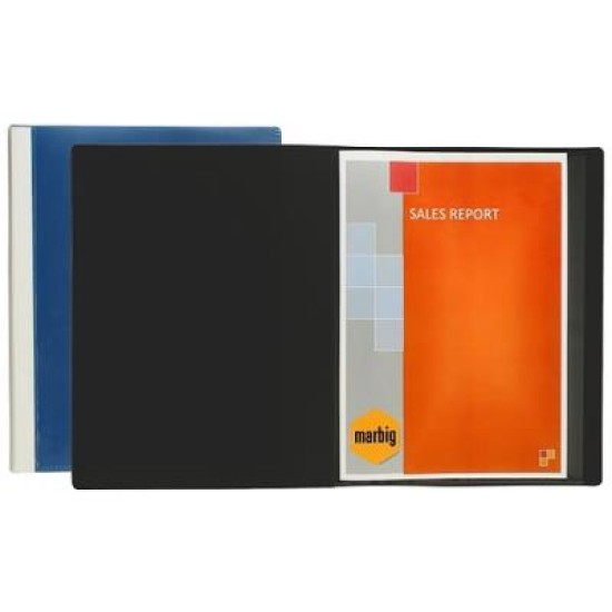 A4 INSERT DISPLAYBOOK/CLEARFILE 36PGE BLUE