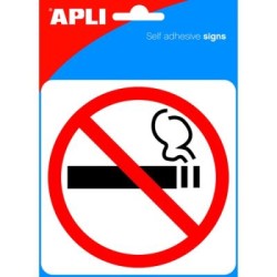 APLI 00845 NO SMOKING S/ADHES SIGN