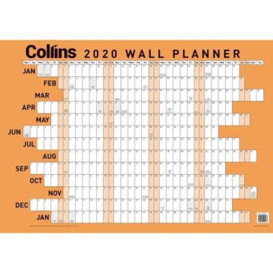 DIARIES 2024 Collins Wallplanner Large 700 X990mm Unlaminated Even Year  Page: 39