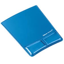 FELLOWES MOUSE PAD CLEAR BLACK AND WRIST SUPPORT GEL