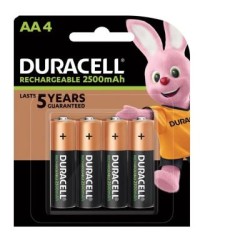 Duracell Rechargeable AA Battery Pack of 4