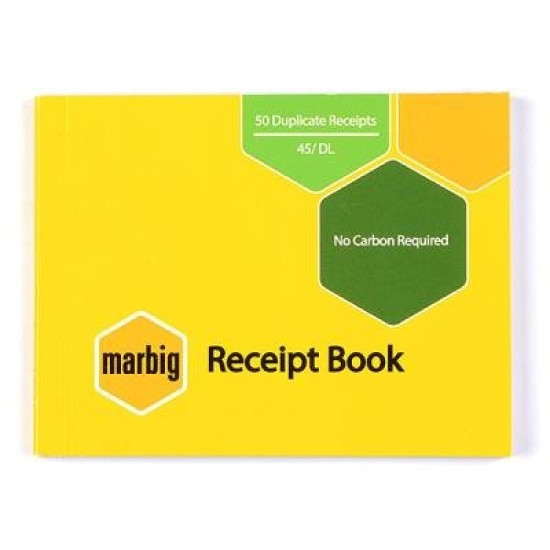 MARBIG RECEIPT BOOK 45 50LF DUPLICATE