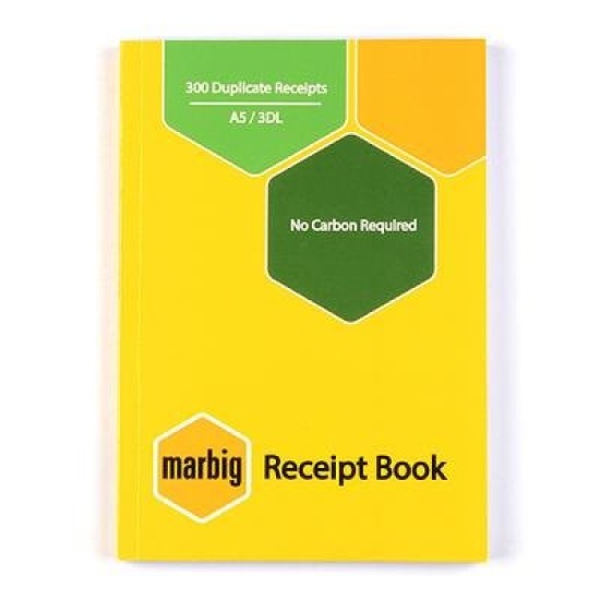 MARBIG RECEIPT BOOK A5 3-UP 300R DUPLICATE
