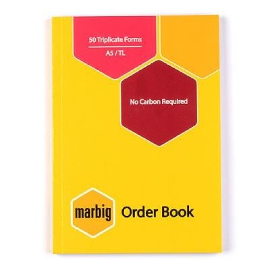 MARBIG ORDER BOOK A5 50LF TRIPLICATE