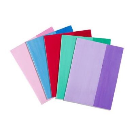 CONTACT BOOK SLEEVES ASST TINTED A4 PK25