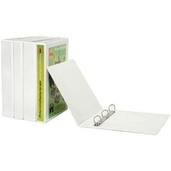 MARBIG RINGBINDER CLEARVIEW A5 25MM 2D PP WHT