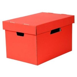 ESSELTE AR-KIVE STORAGE BOX & LID RED