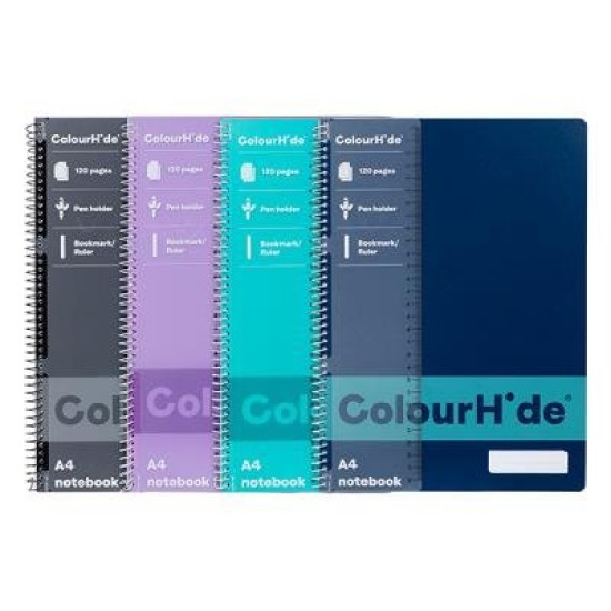 CH CORE NOTEBOOK A4 120 PAGES 4 PACK