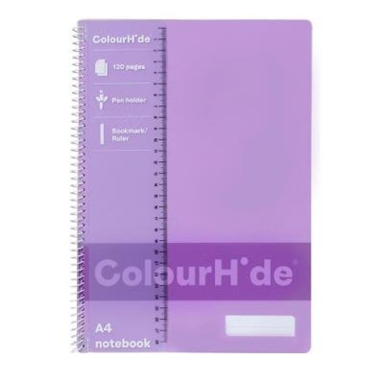 CH NOTEBOOK A4 120 PAGE PURPLE