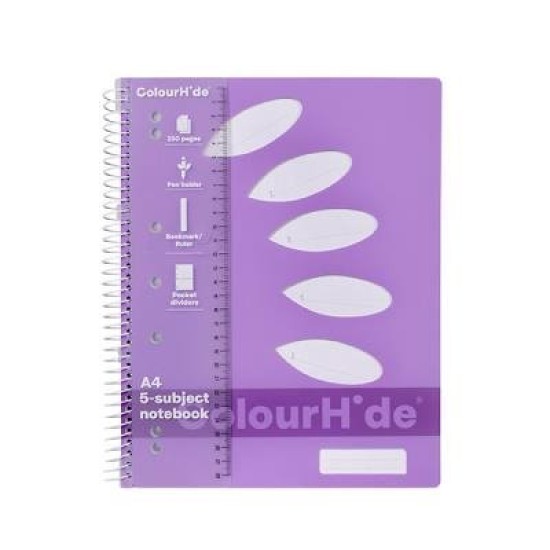 CH 5 SUBJECT BOOK A4 250 PAGE PURPLE