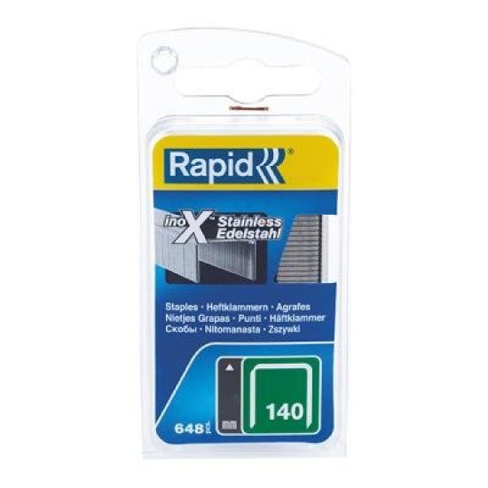RAPID STAPLES 140/8MM BX970 S/STEEL