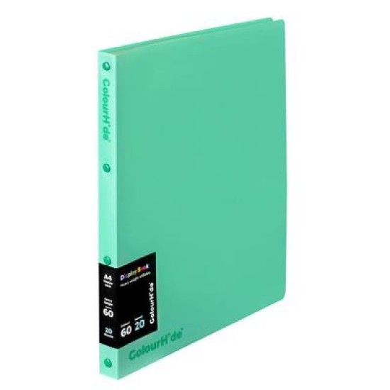 CH DISPLAY BOOK REFILLABLE 20PKT GRN