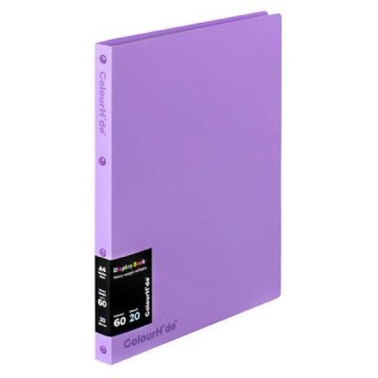 CH DISPLAY BOOK REFILLABLE 20PKT PURPLE