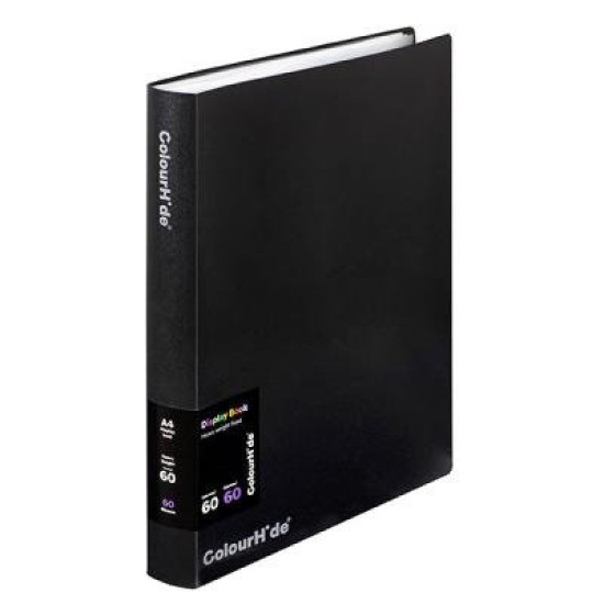 CH DISPLAY BOOK FIXED 60PKT BLACK