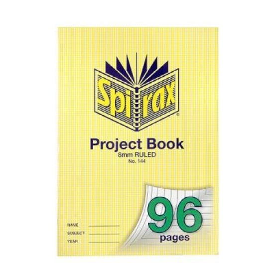 SPIRAX 144 PROJECT BOOK A4 96PG 8MM
