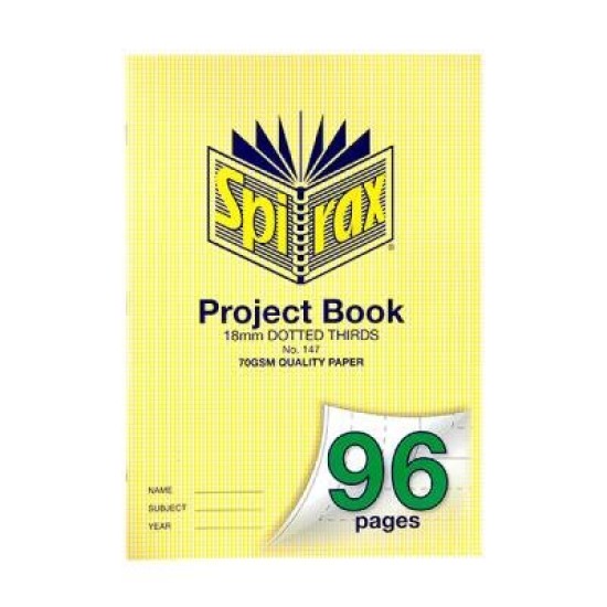 SPIRAX 147 PROJECT BOOK A4 96PG 18MM DT