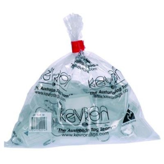 KEVRON ID5 KEYTAGS CLEAR BAG50