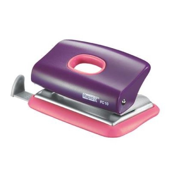 HOLE PUNCHES - 2 HOLE RAPID FC10 Funky Two hole 10 Purple/Apricot