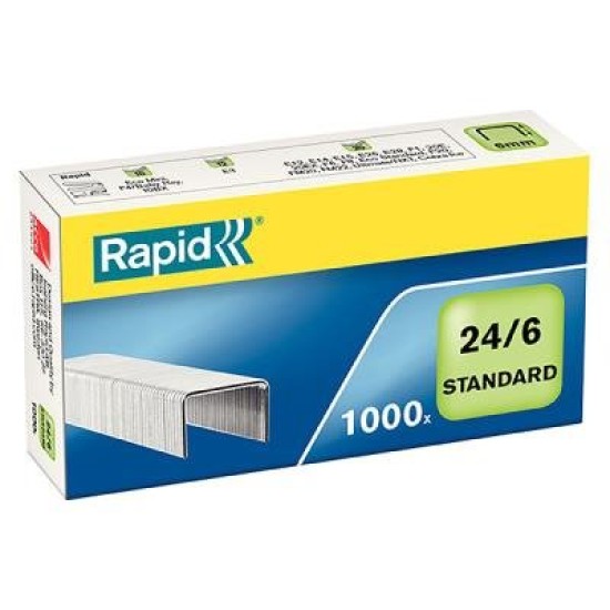 STAPLES RAPID 24/6 20 sheets 6mm Long arms