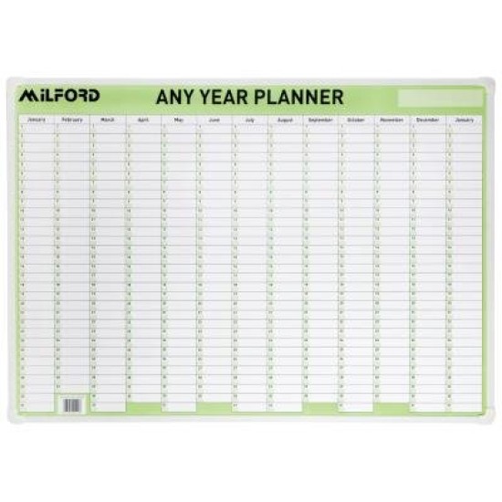 MILFORD 2023  Any Year Planner Laminated & Framed 695x495 2022