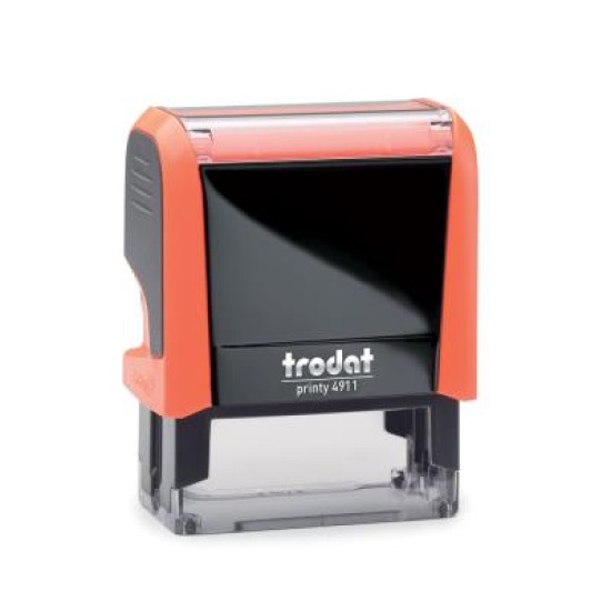 TRODAT PRINTY - TEXT STAMPS TRODAT 4911 38x14mm  Neon Orange