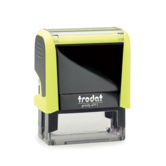 TRODAT PRINTY - TEXT STAMPS TRODAT 4911 38x14mm  Neon Yellow