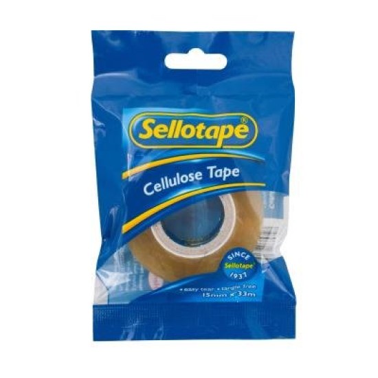 Sellotape 1100 Cellulose Tape 12mmx33m