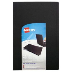 Avery File Folder Black 250gsm Foolscap FSC Mix Credit Pack 10