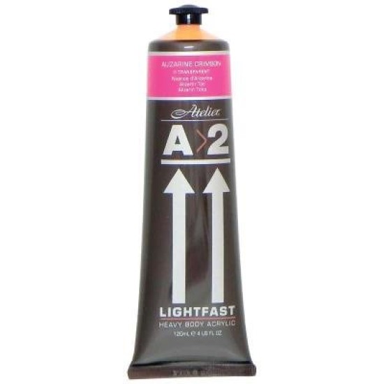 A2 Lightfast Heavybody Acrylic 120ml Alizarine Crimson