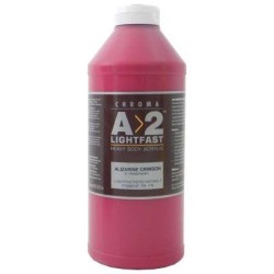 A2 Lightfast Heavybody Acrylic 1 Litre Alizarine Crimson