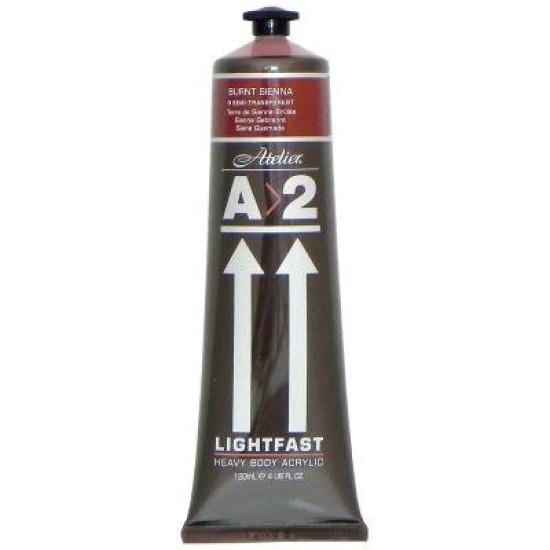 A2 Lightfast Heavybody Acrylic 120ml Burnt Sienna