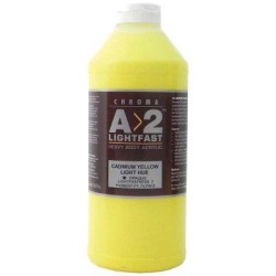 A2 Lightfast Heavybody Acrylic 1 Litre Cadmium Light Yellow