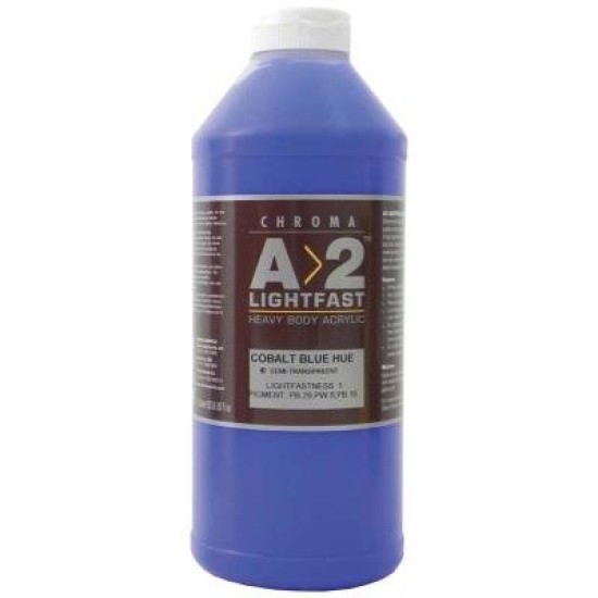 A2 Lightfast Heavybody Acrylic 1 Litre Cobalt Blue