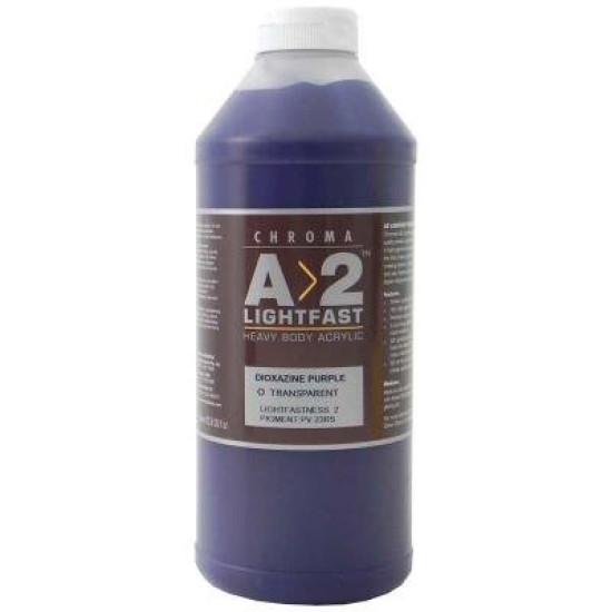 A2 Lightfast Heavybody Acrylic 1L Dioxazine Purple