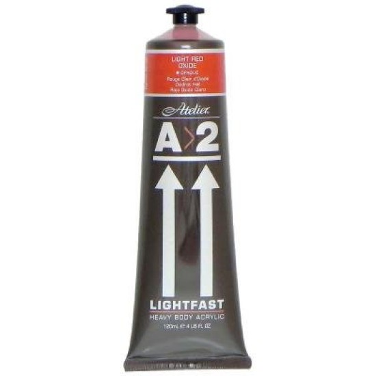 A2 Lightfast Heavybody Acrylic 120ml Light Red Oxide