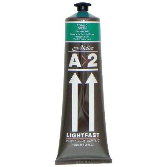 A2 Lightfast Heavybody Acrylic 120ml Pthalo Green