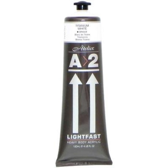 A2 Lightfast Heavybody Acrylic 120ml Titanium White