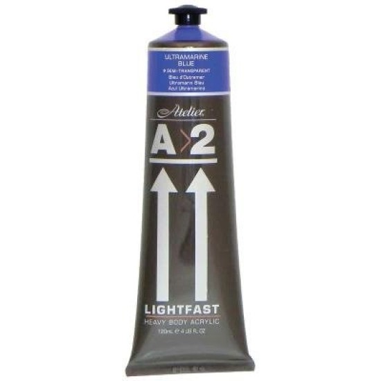 A2 Lightfast Heavybody Acrylic 120ml Ultramarine Blue